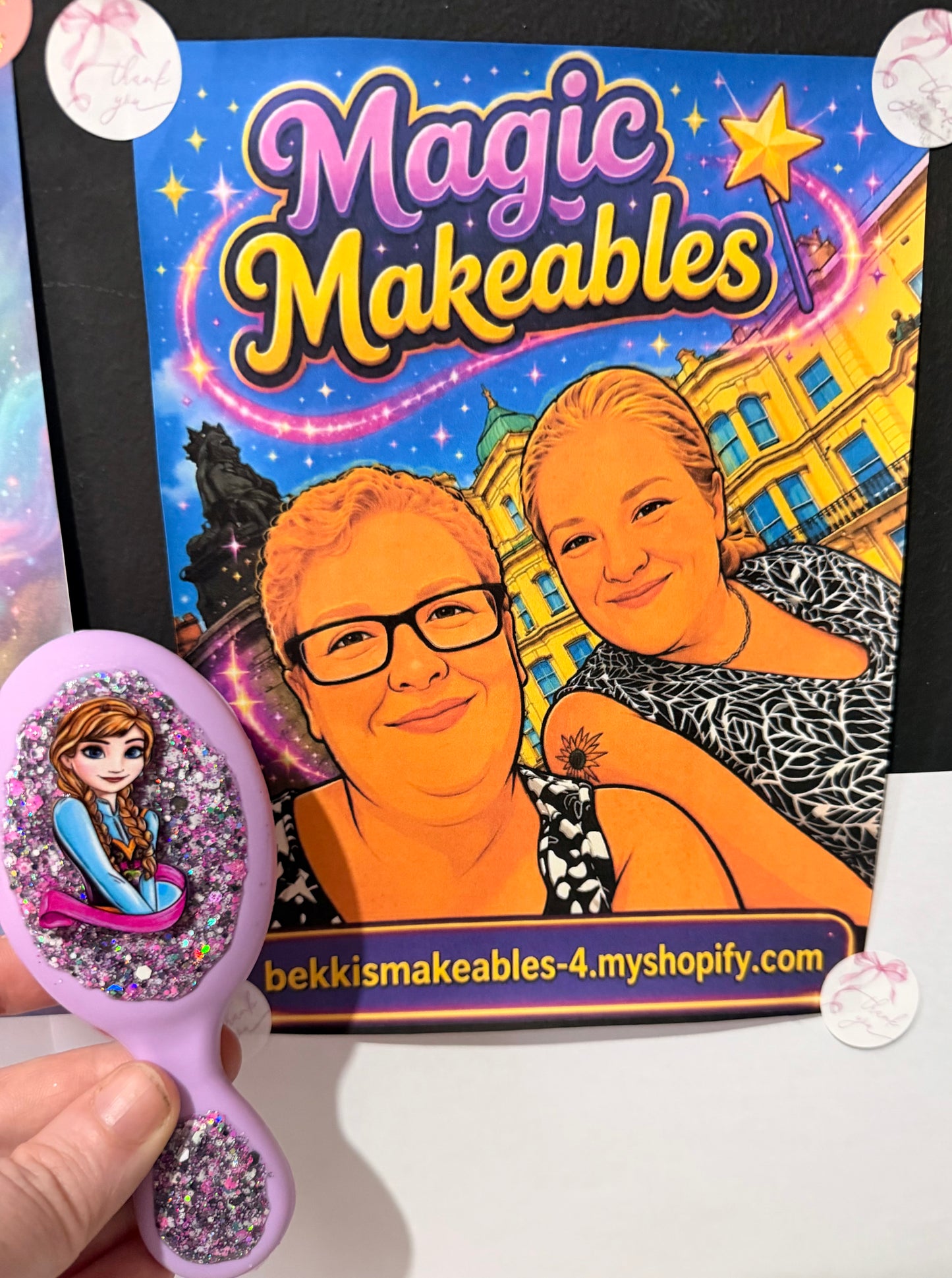 Kiddies hairbrush’s pre made