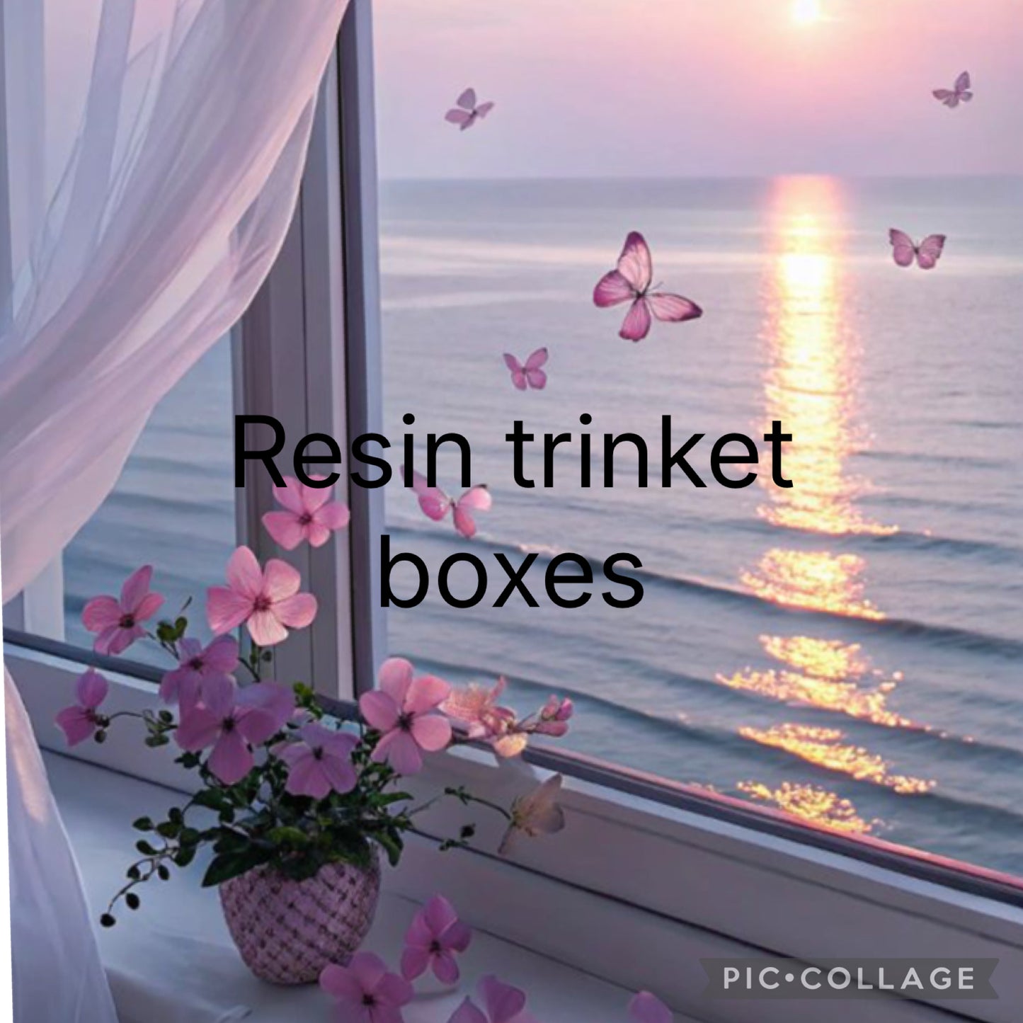 Resin trinket boxes