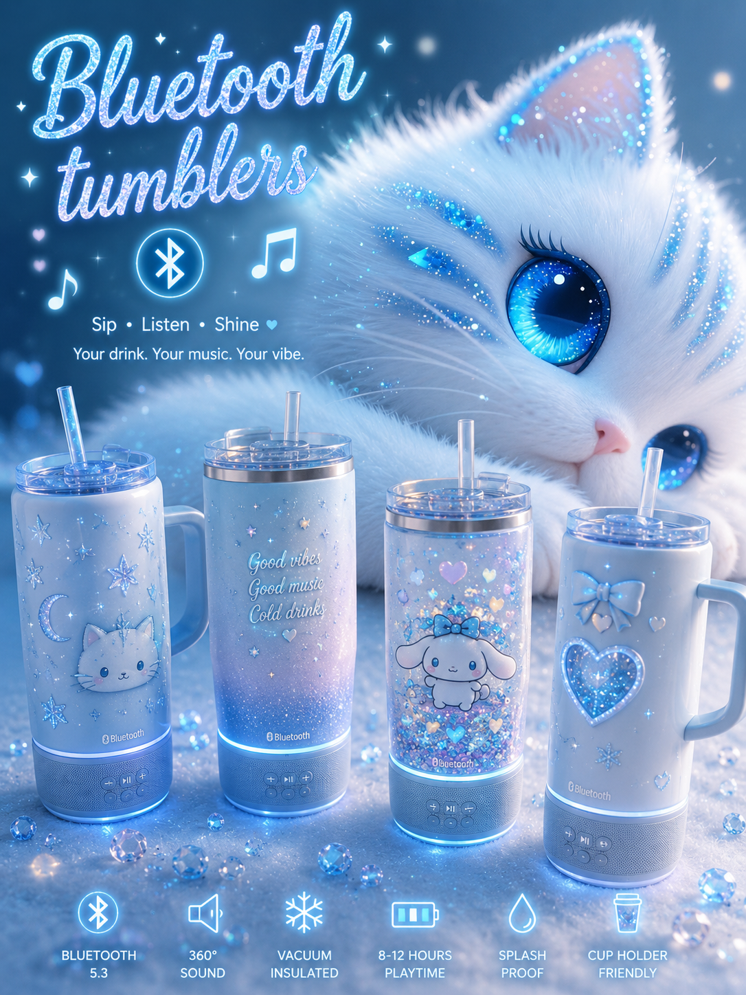 Bluetooth tumblers