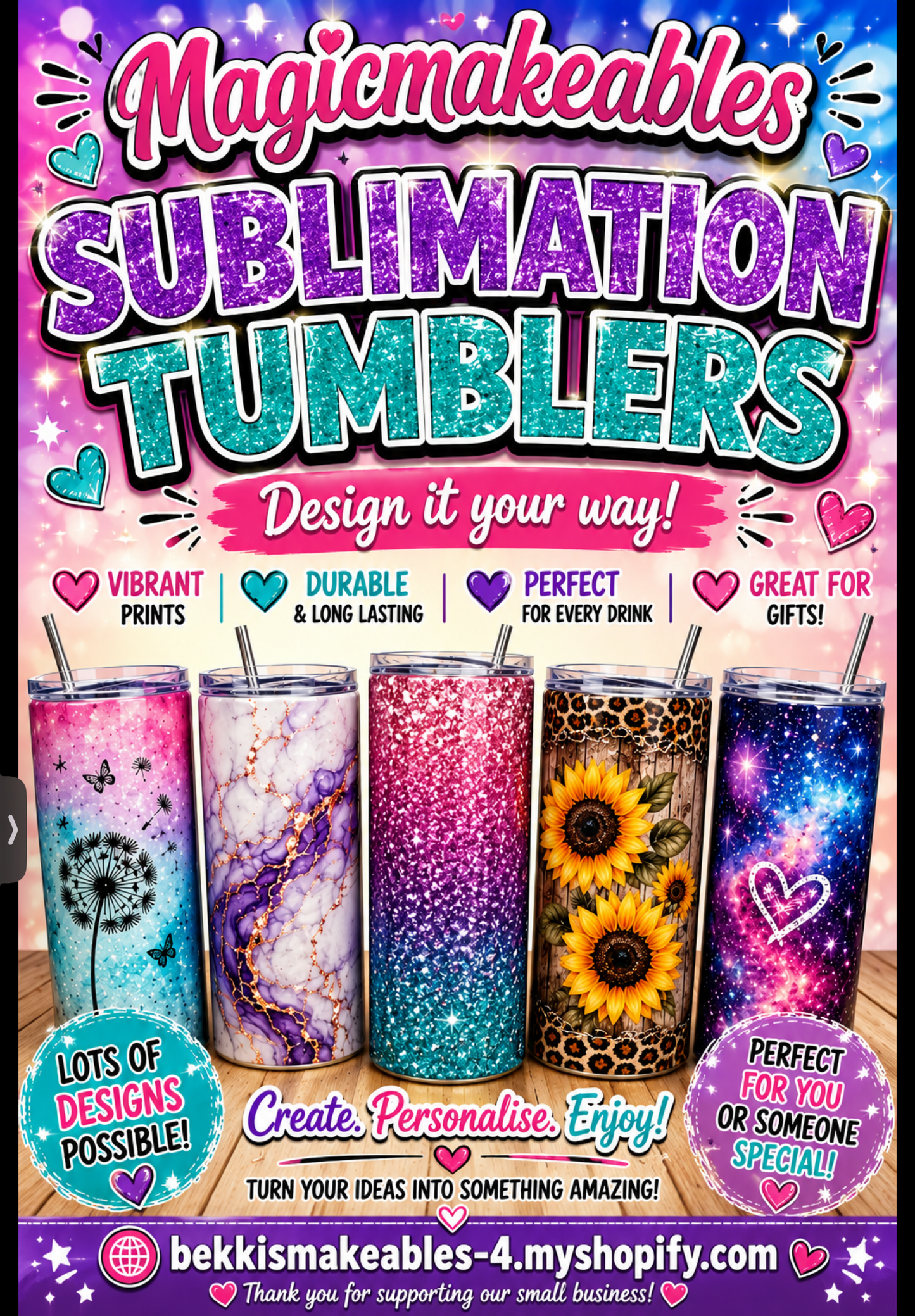 Sublimation tumblers
