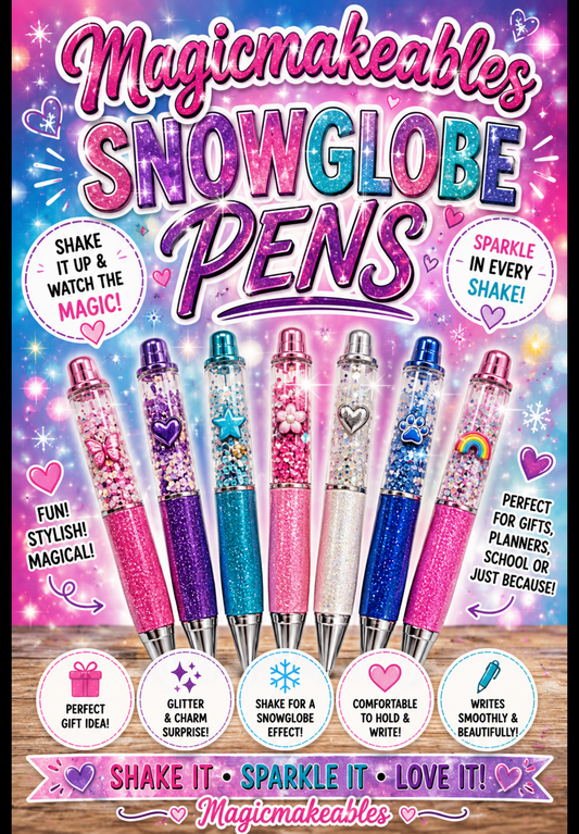 Snowglobe pens